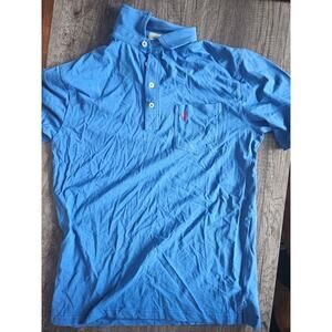 Johnnie-o collared shirt blue small